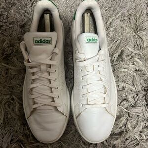 Adidas Classic White and Green Shoes